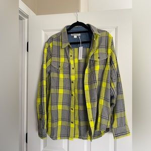 NWT Outerknown men’s medium long sleeved button down